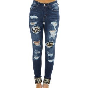 Leopard patch Kancan jeans 11/29